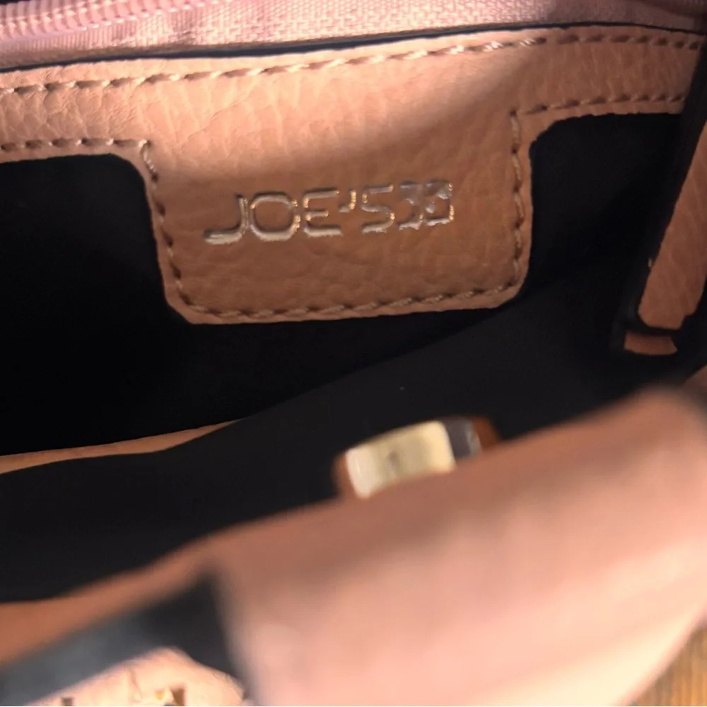 Joe’s Jeans Pink Woven Bucket Bag Crossbody EUC - Picture 11 of 14